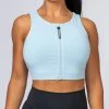 Muscle Nation Zip Up Bra - Freeze